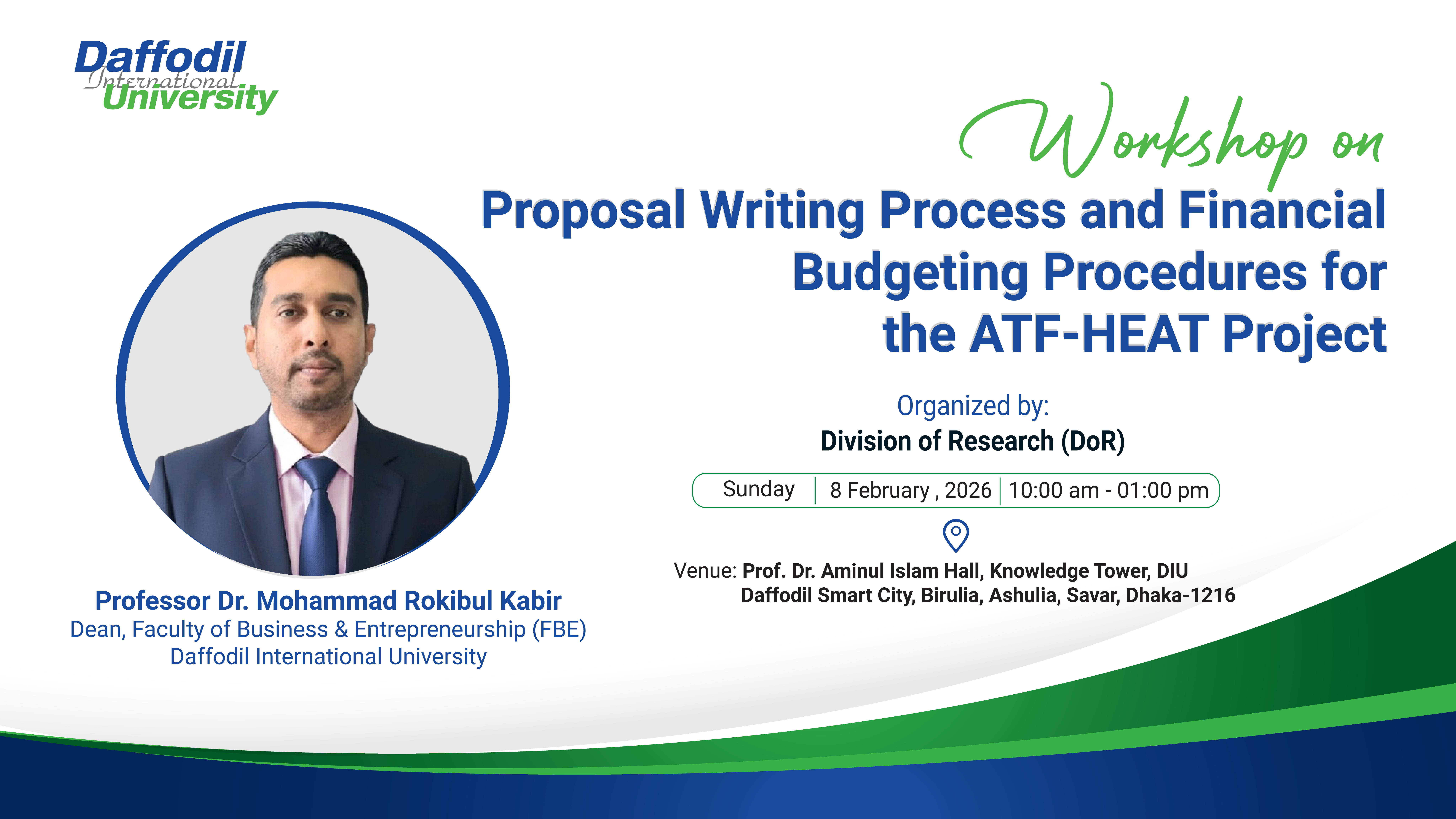 Workshop on "Proposal Writing Process and Financial Budgeting Procedures for the ATF-HEAT Project"