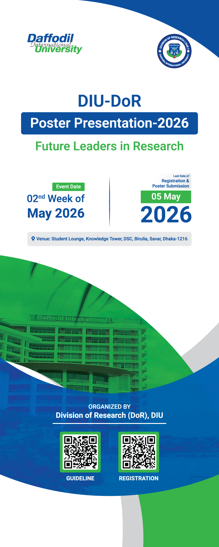 DIU-DoR Poster presentation-2026: Future Leaders in research